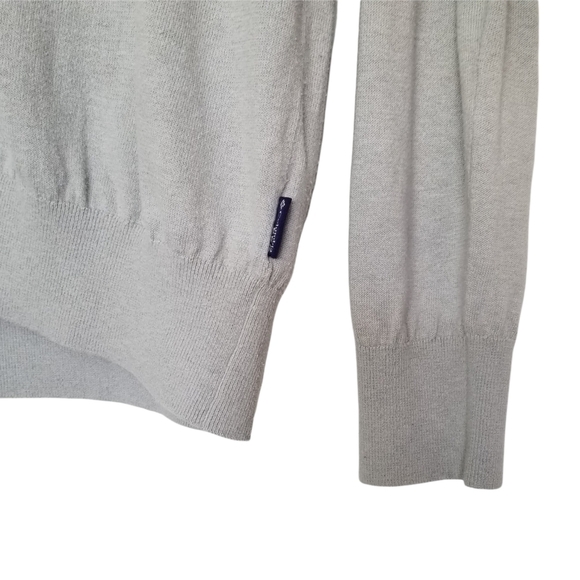 Columbia Womans PFG Lightweight Gray Pullover V-neck Long Sleeve Size Medium. - Picture 4 of 7